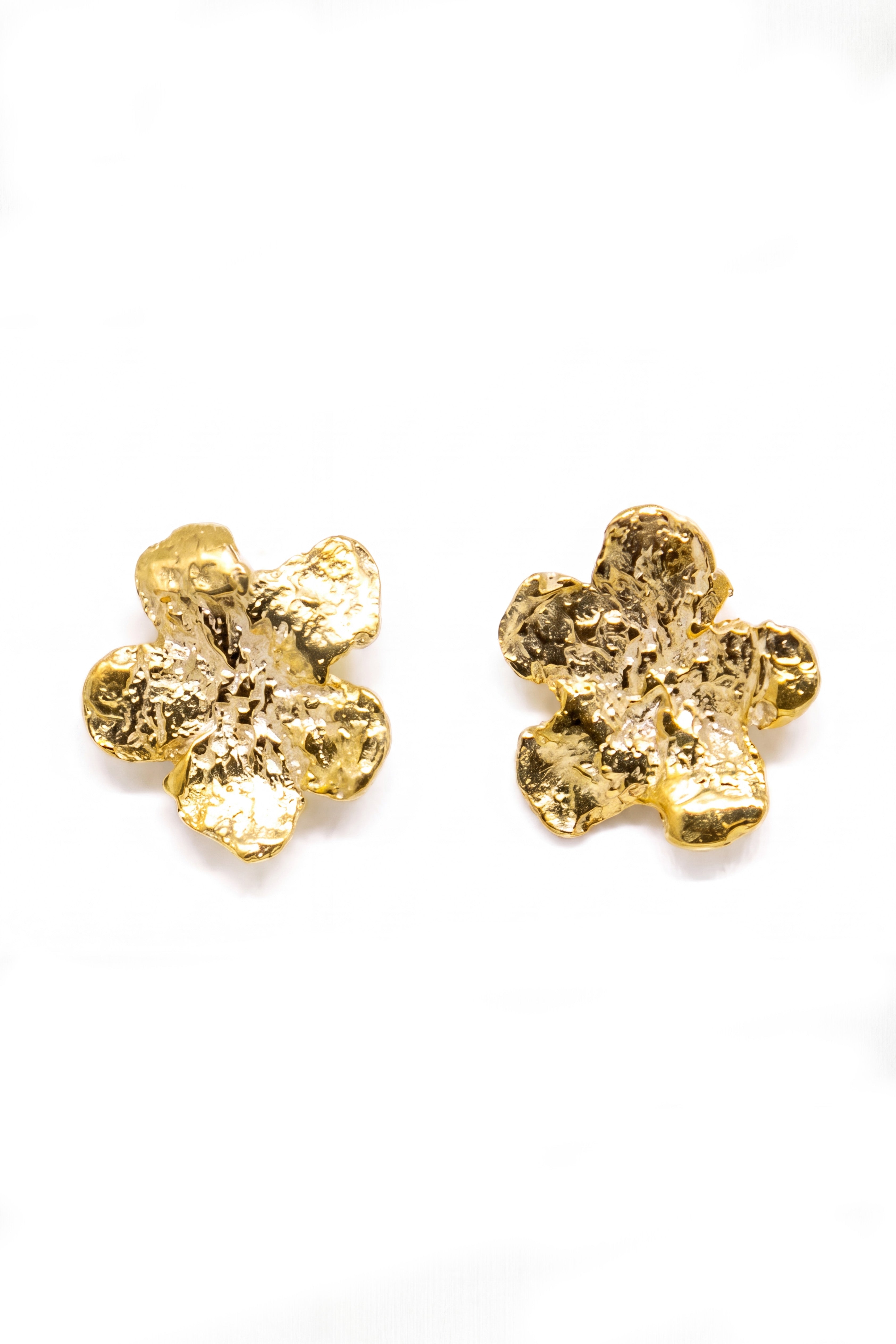 Forget-Me-Not Gold Stud Earrings