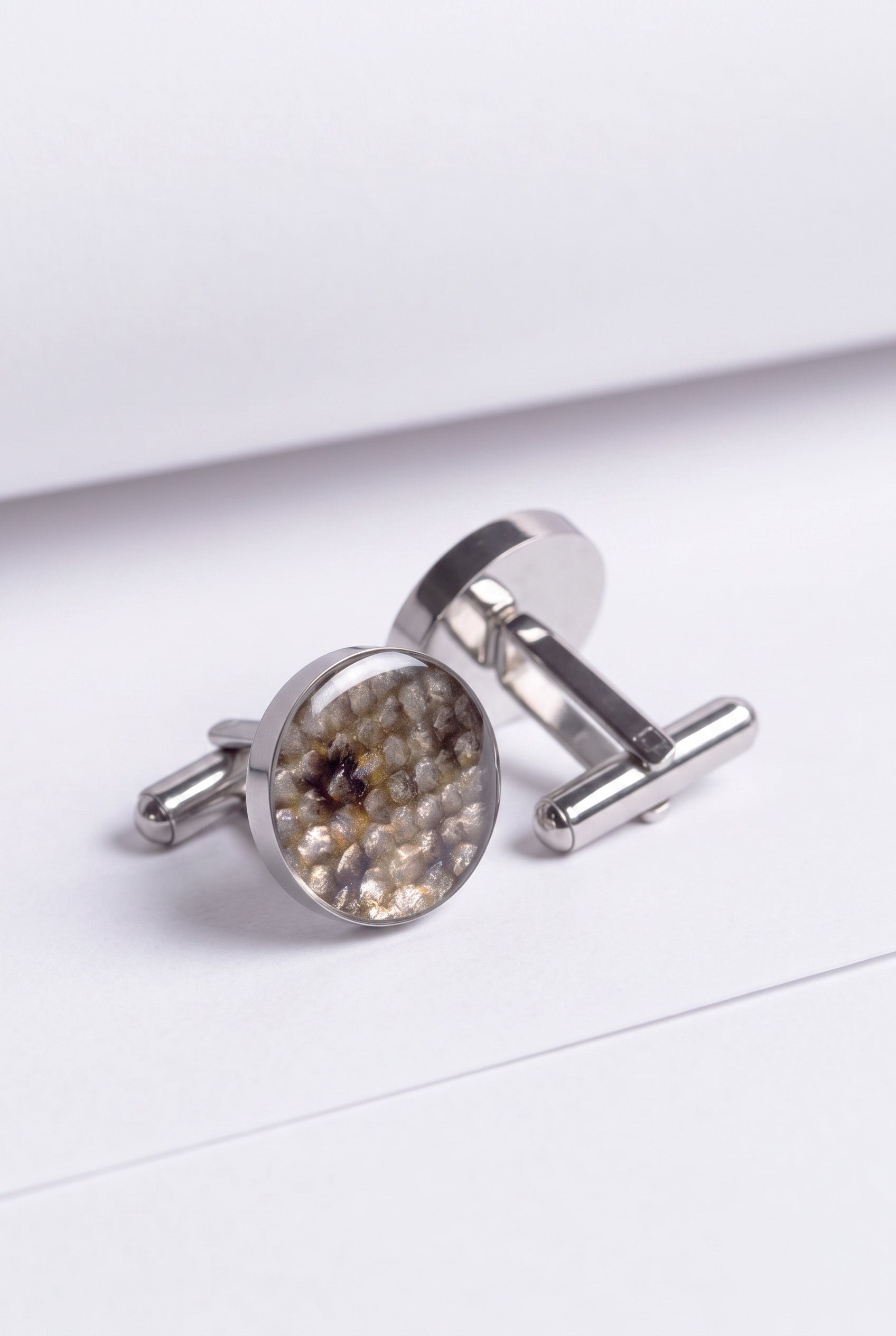 Fish Leather Cufflinks