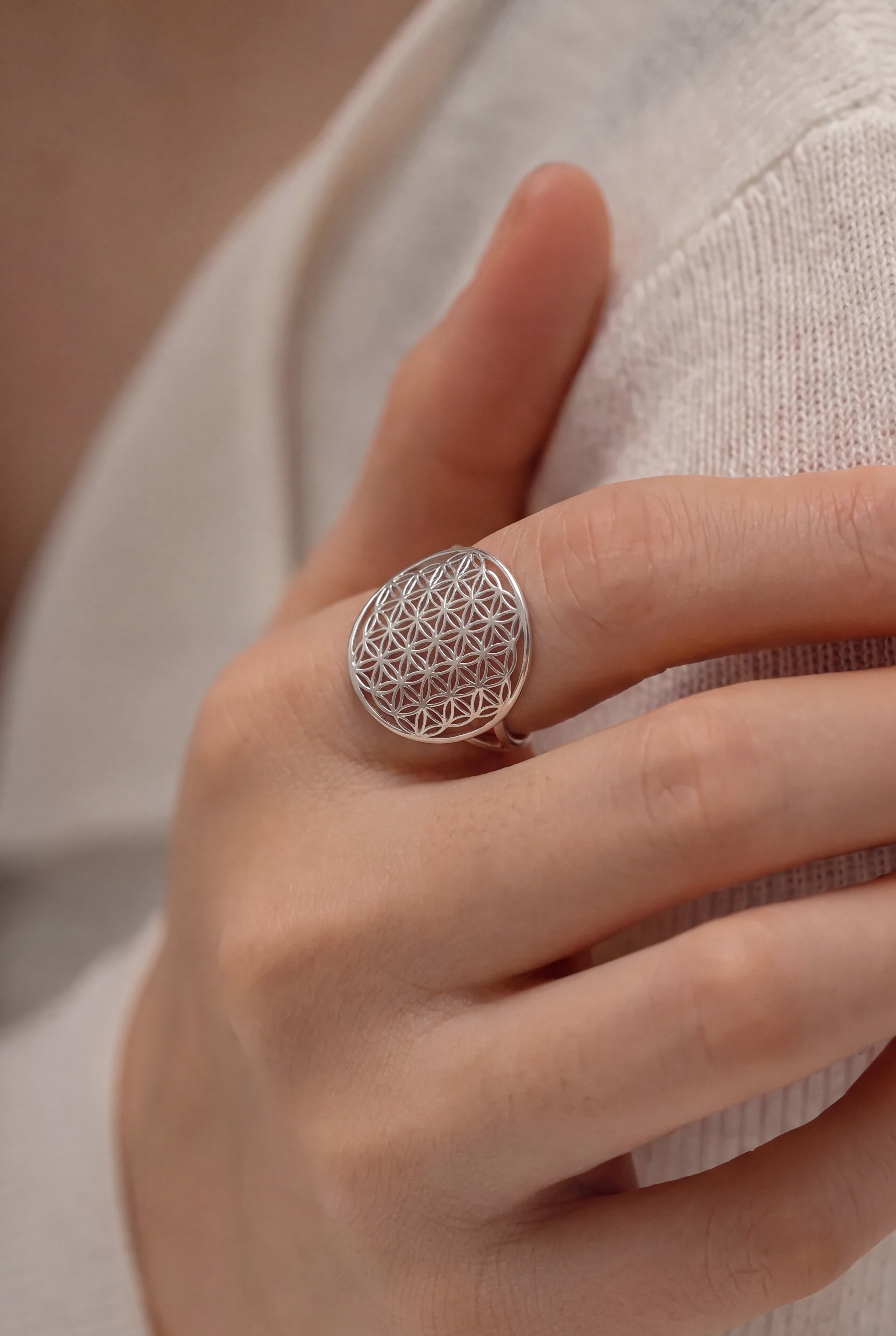 Blume des Lebens Ring