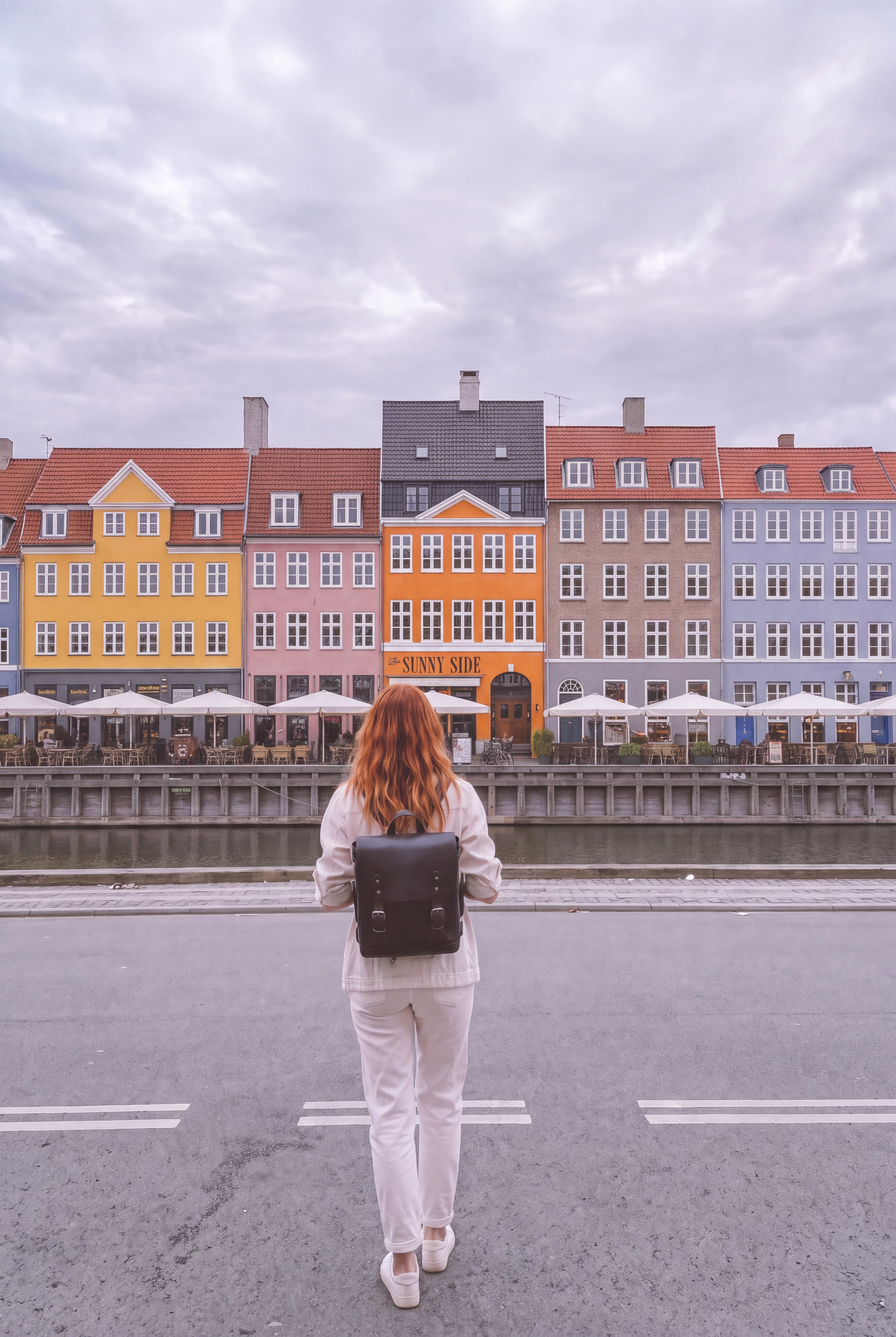 Vellundt Lederrucksack